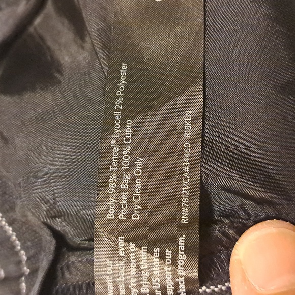 Eileen Fisher Black Pinstripe Trousers - Picture 4 of 8